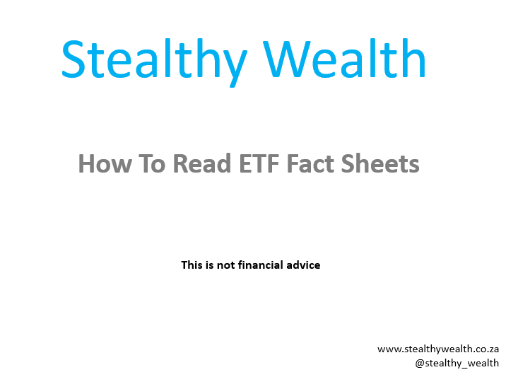 How To Read ETF Factsheets